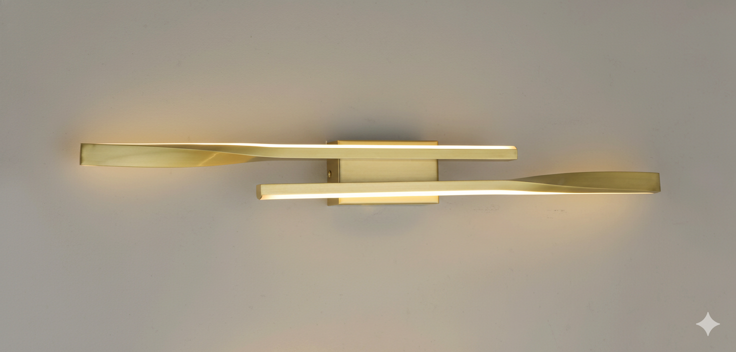 ANKUR RILIEVO DOUBLE TWISTED METAL LED WALL LIGHT
