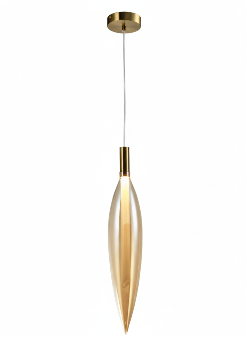 ANKUR CLEMATIS OPAL LINE ANTIQUE BRASS AND CONE GLASS UNIQUE DESIGN PENDANT LIGHT