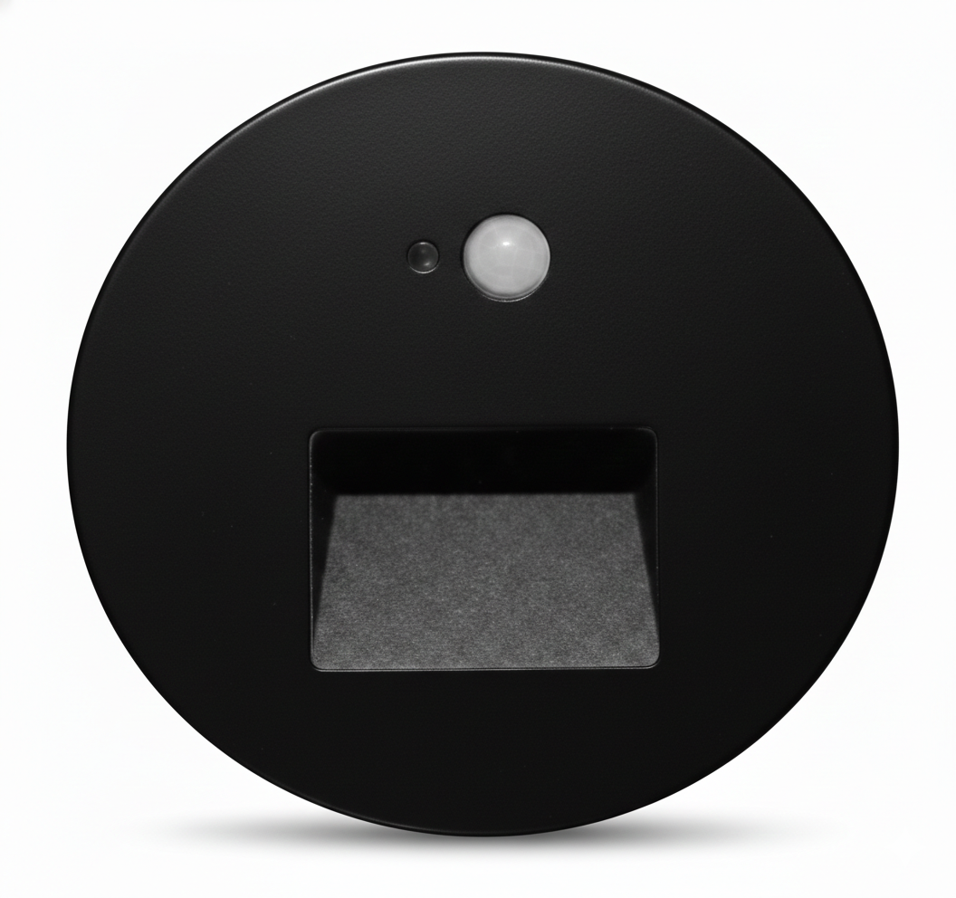 ANKUR SQUARE FACE PLATE AVENZA STEP LIGHT BLACK COLOUR