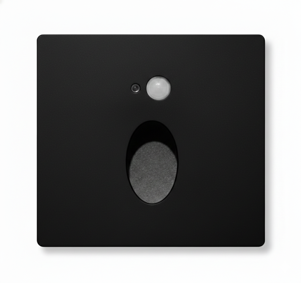 ANKUR SQUARE FACE PLATE AVENZA STEP LIGHT BLACK COLOUR