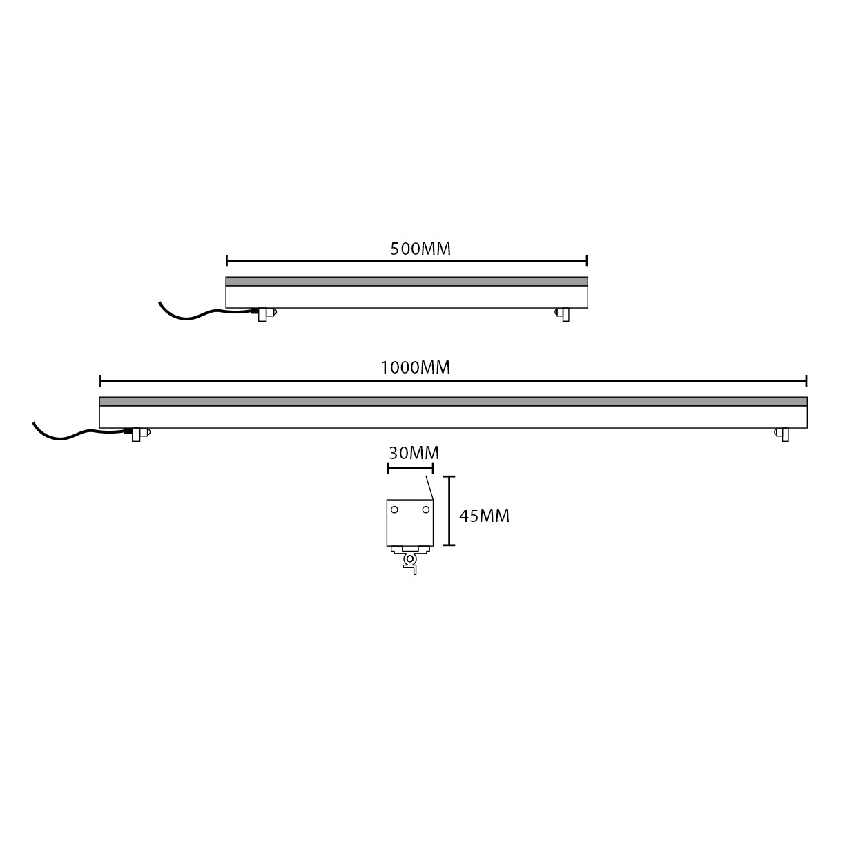 ANKUR LINEAR SLIM WALL GRAZER 3030 OUTDOOR LED PROFILE LIGHT