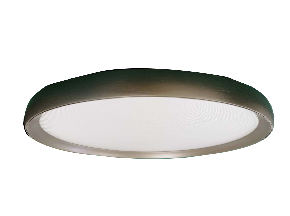 ANKUR LINDEN 3CCT LED WARM WHITE,COOL WHITE AND DAYLIGHT ALL THREE LED COLOUR IN ONE LIGHT BRUSHED GREY ROUND SURFACE CEILING LIGHT