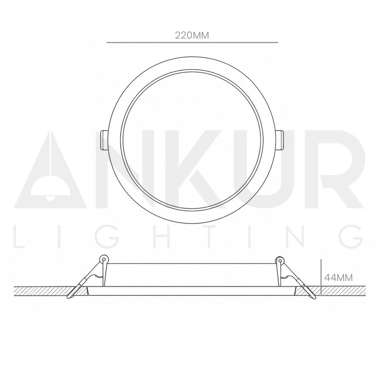 ANKUR ASTRA WATERPROOF RECESSED PANEL LIGHT