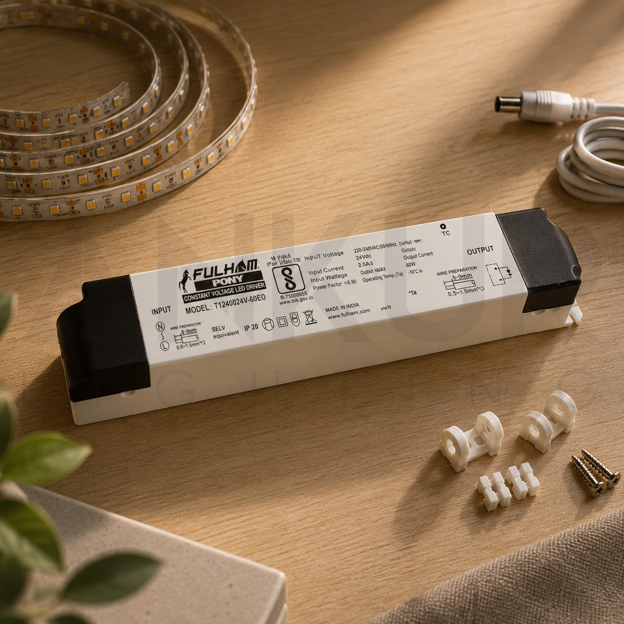 FULHAM 24V CONSTANT VOLTAGE INDOOR RATED LED DRIVER