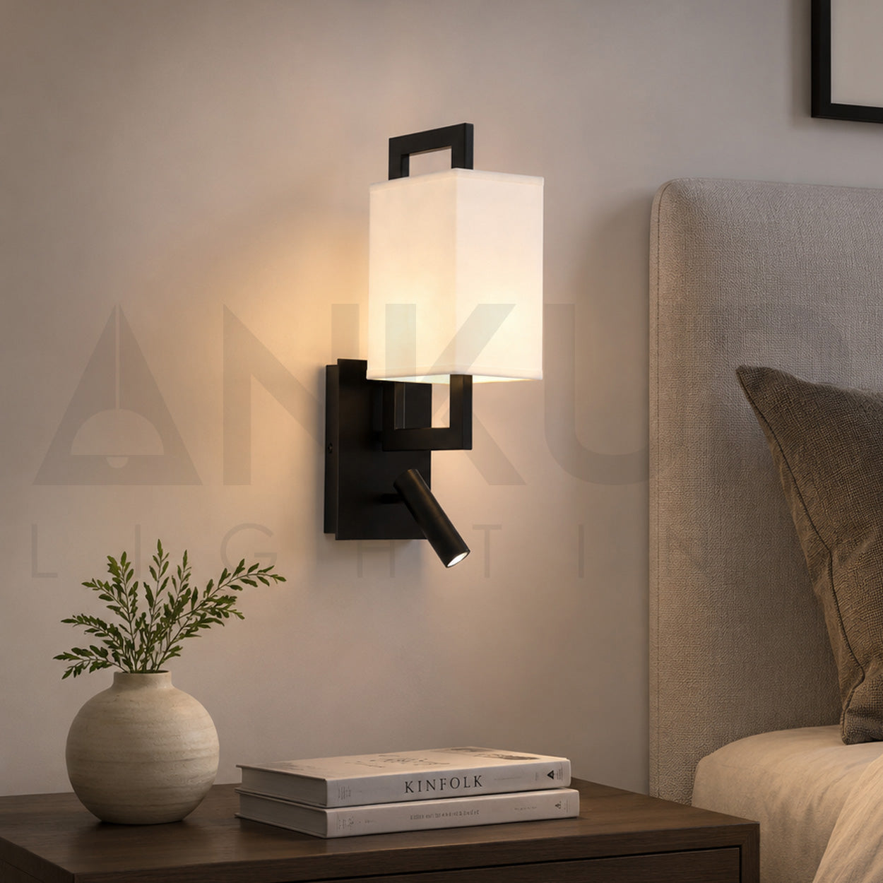 ANKUR DUOGLOW CONTEMPORARY BEDSIDE LED LAMP FOR HOTELS AND HOMES