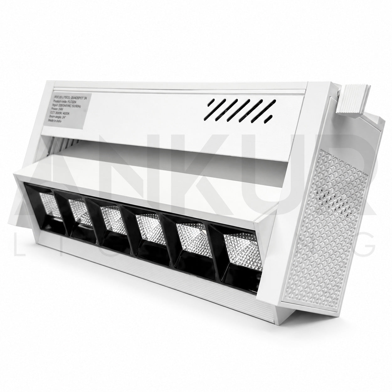 ANKUR ARCHER TRACK MOUNTED LINEAR LASERBLADE COB NATURAL WHITE 40W ADJUSTABLE SPOT LIGHT