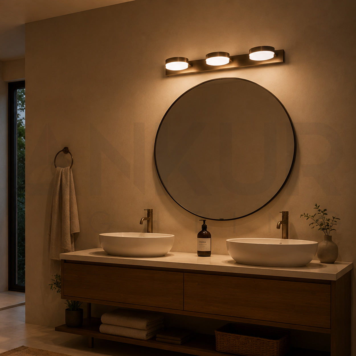 ANKUR DONUT CONTEMPORARY LED MIRROR AND PICTURE LIGHT FOR LIVING AND HOME LIGHTING