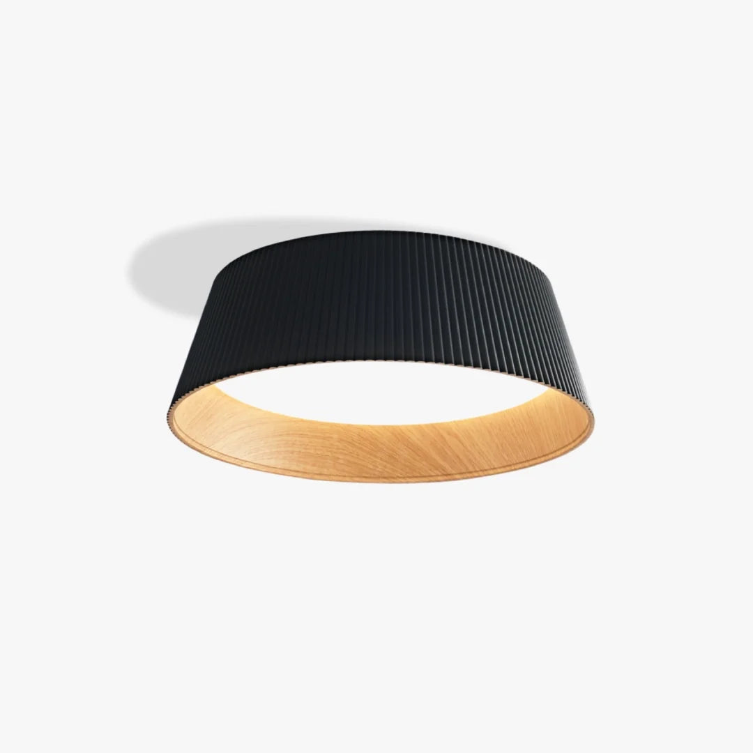 ANKUR CIRQUE 60W SURFACE CEILING LIGHT | 3CCT TUNABLE LED | BLACK WOODEN