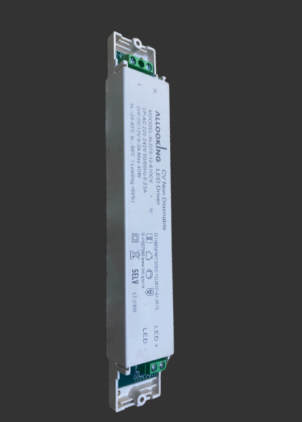 ALLOOKING SLIM SERIES NON DIMMABLE CONSTANT VOLTAGE LED DRIVER INDOOR RATED