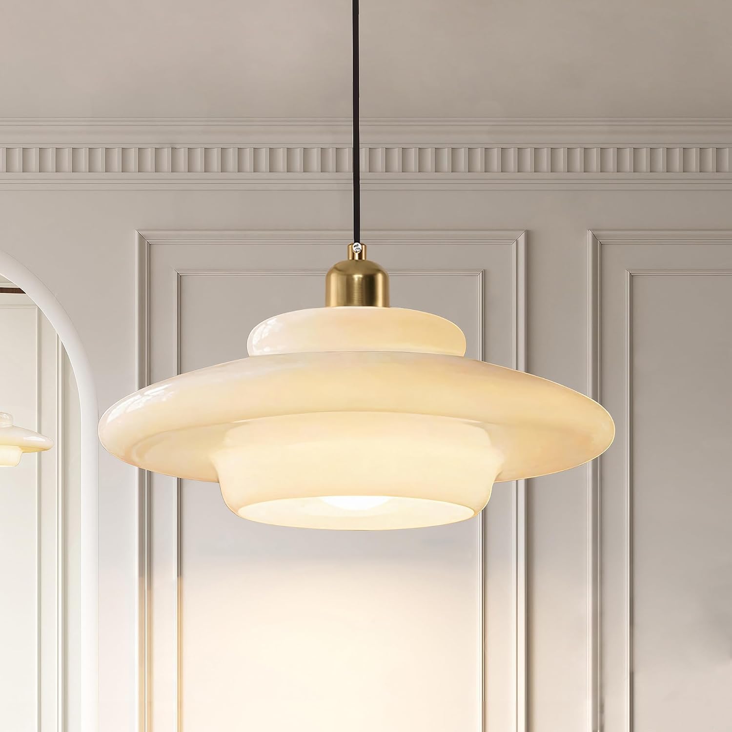 ANKUR SPARROW METAL MODERN MINIMILIST GLASS HANGING LIGHT FOR LUXURY HOME LIGHTING