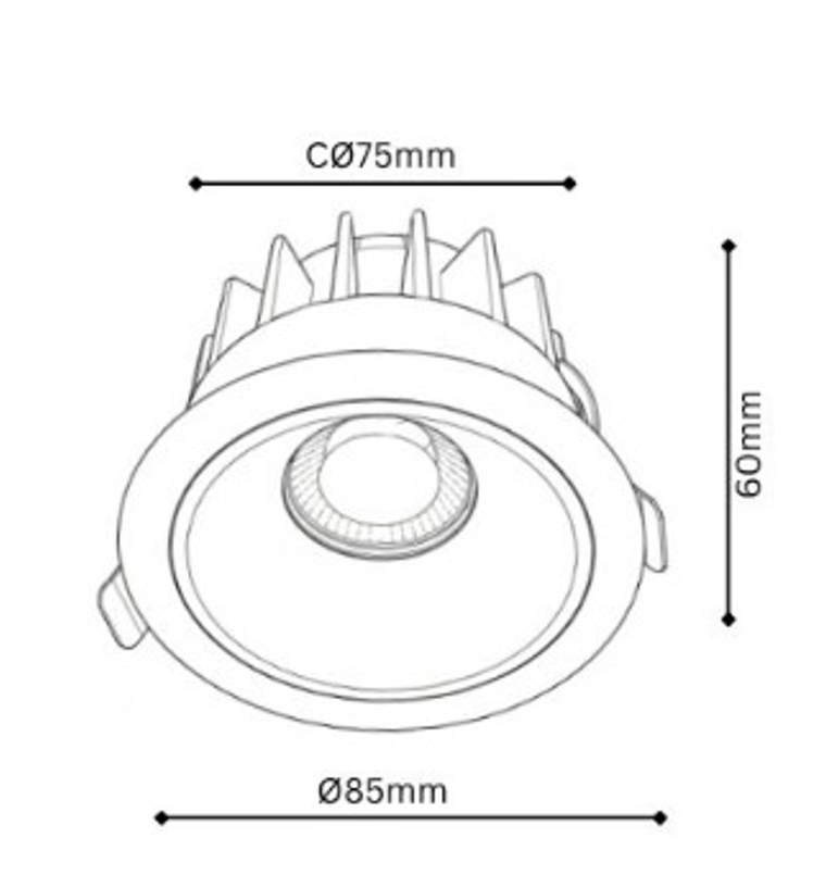 ANKUR VECTOR WATERPROOF IP65 RECESSED COB DOWNLIGHT