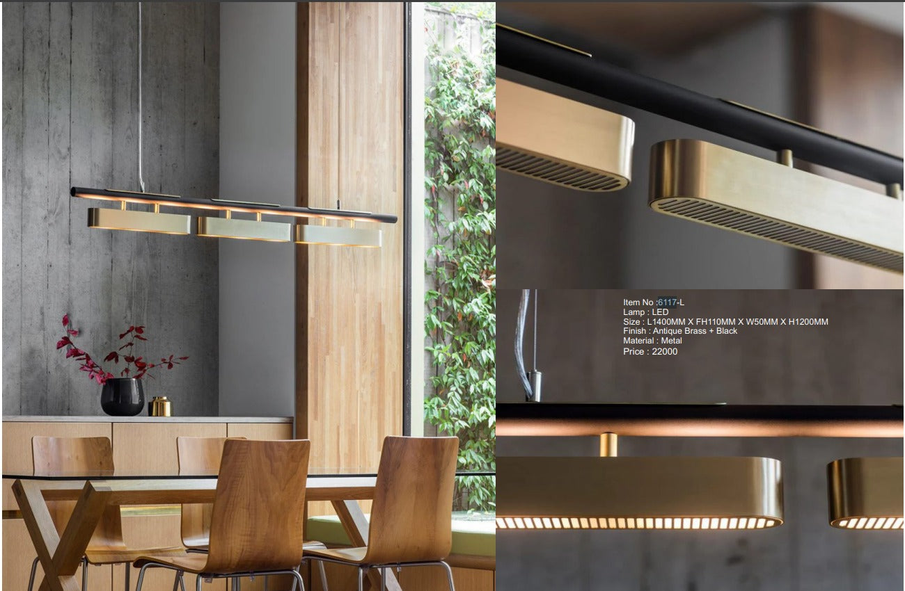 ANKUR COLT TRIPPLE LED PENDANT LIGHT FOR LIVING AND HOME LIGHTING