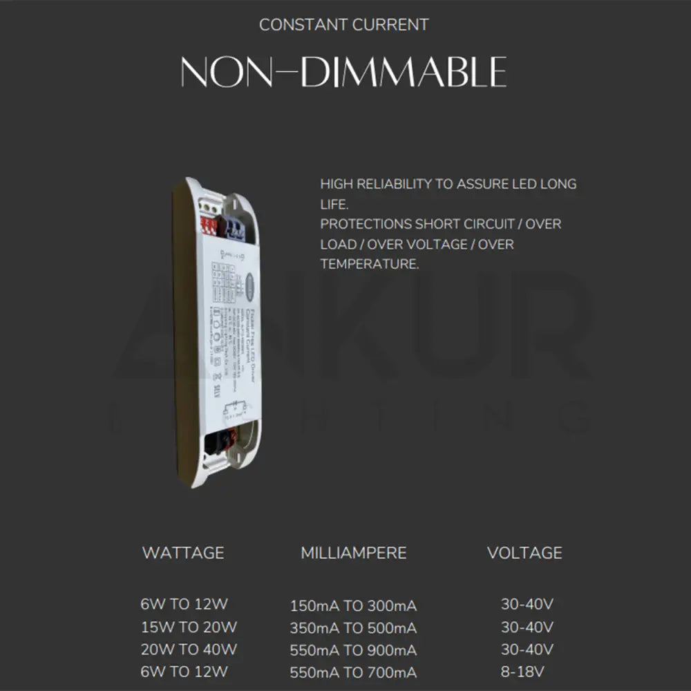 ALLOOKING NON DIMMABLE CONSTANT CURRENT LED DRIVER
