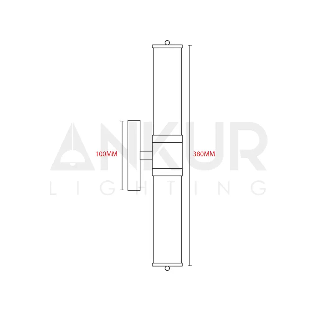ANKUR ALESSIO VINTAGE STYLE METAL AND CRYSTAL WALL LIGHT