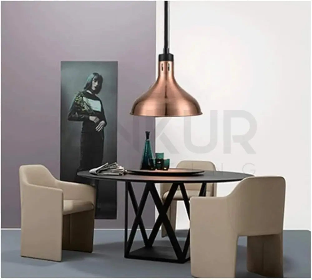 ANKUR ALPINE MODERN METAL HANGING HEAT LAMP | RESTAURANT & HOME LIGHTING WITH E27 BULB