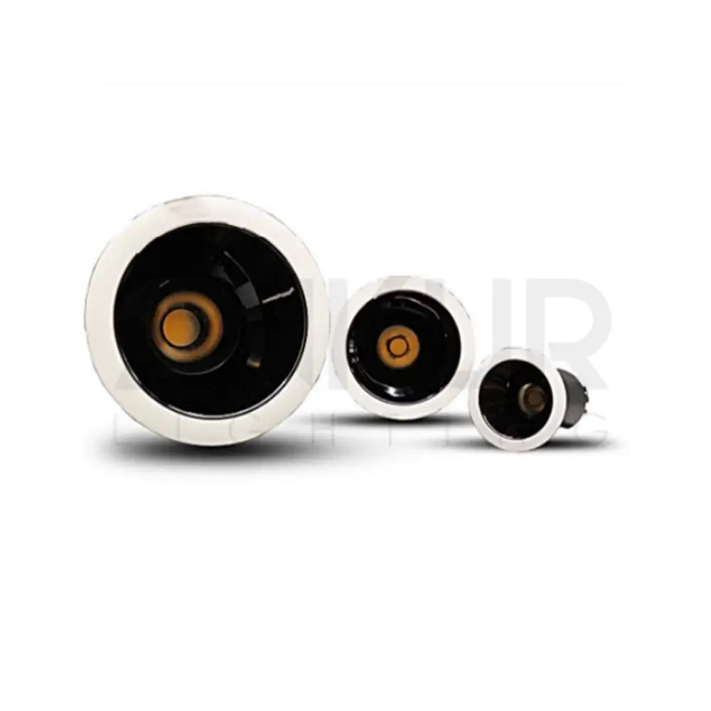 ANKUR BELLA ROUND ADJUSTABLE FRONT OPENABLE RECESSSED LED DOWNLIGHT TRIMLESS - 7W / WHITE NICKLE / 3000K