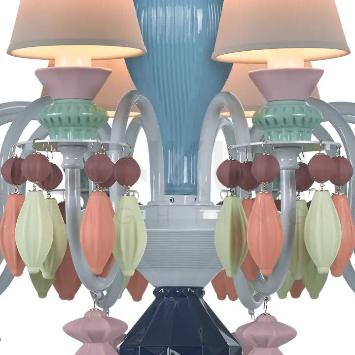 ANKUR BELLE LUXURY 8 LIGHT MULTICOLOUR HANDMADE CHANDELIER Chandelier
