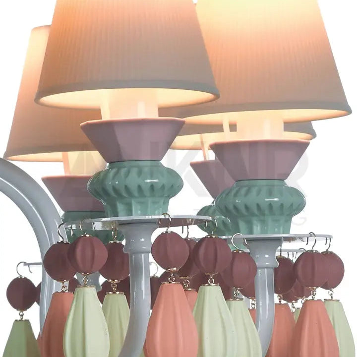 ANKUR BELLE LUXURY 8 LIGHT MULTICOLOUR HANDMADE CHANDELIER Chandelier
