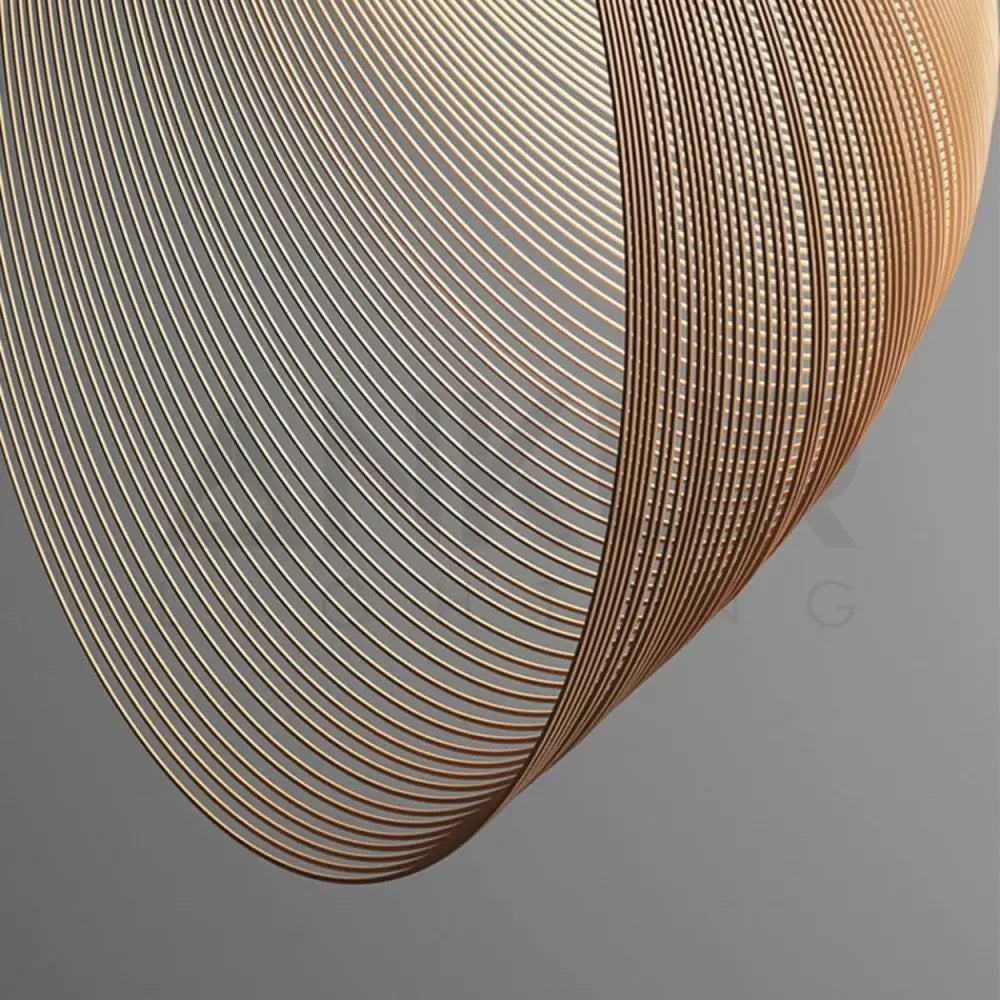 ANKUR BIRD’S NEST MODERN WOOD RATTAN LED CHANDELIER Chandelier