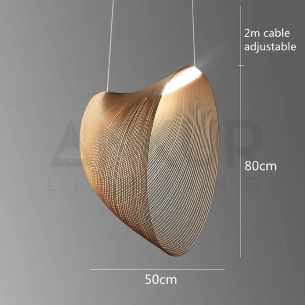 ANKUR BIRD’S NEST MODERN WOOD RATTAN LED CHANDELIER 800MM (32 inches) Chandelier