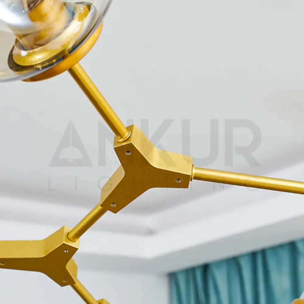 ANKUR BRANCH ARM HEAD CHANDELIER - Ankur Lighting