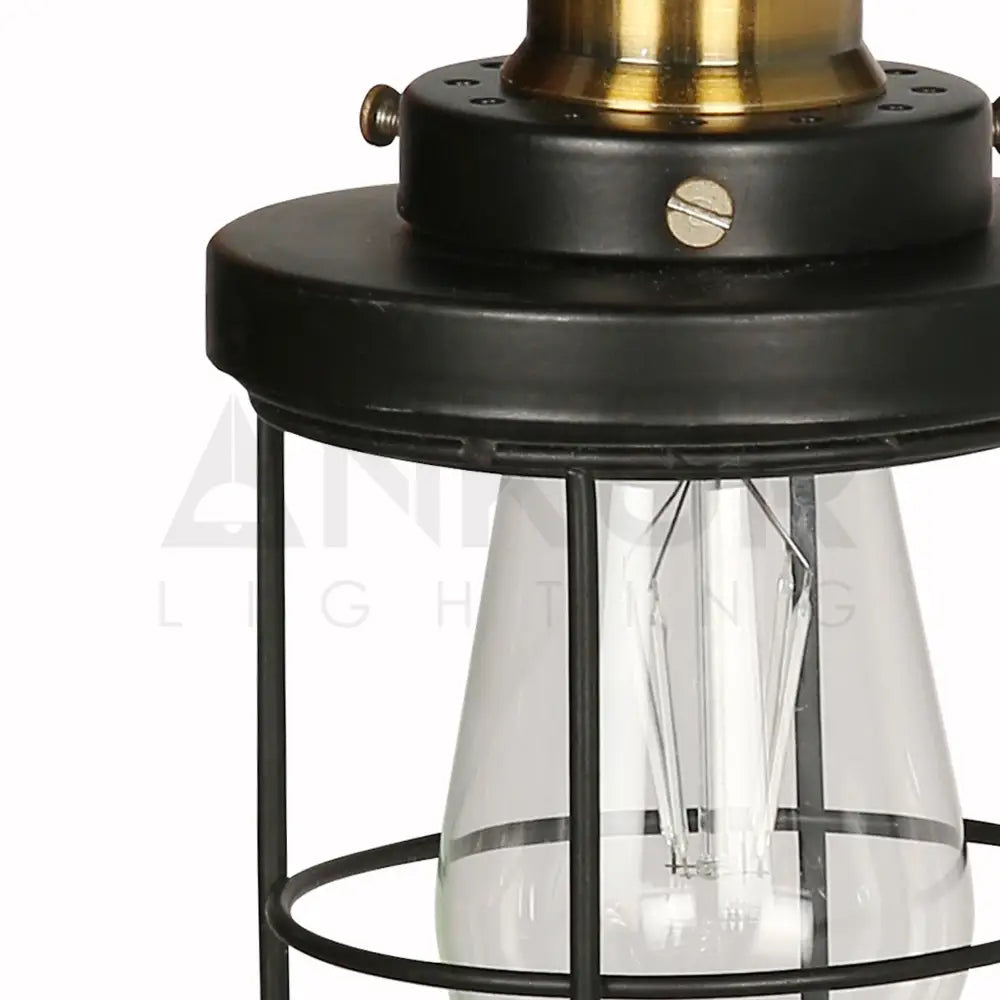 ANKUR BRUIT VINTAGE METAL WIRE CAGE WALL LIGHT - Ankur Lighting