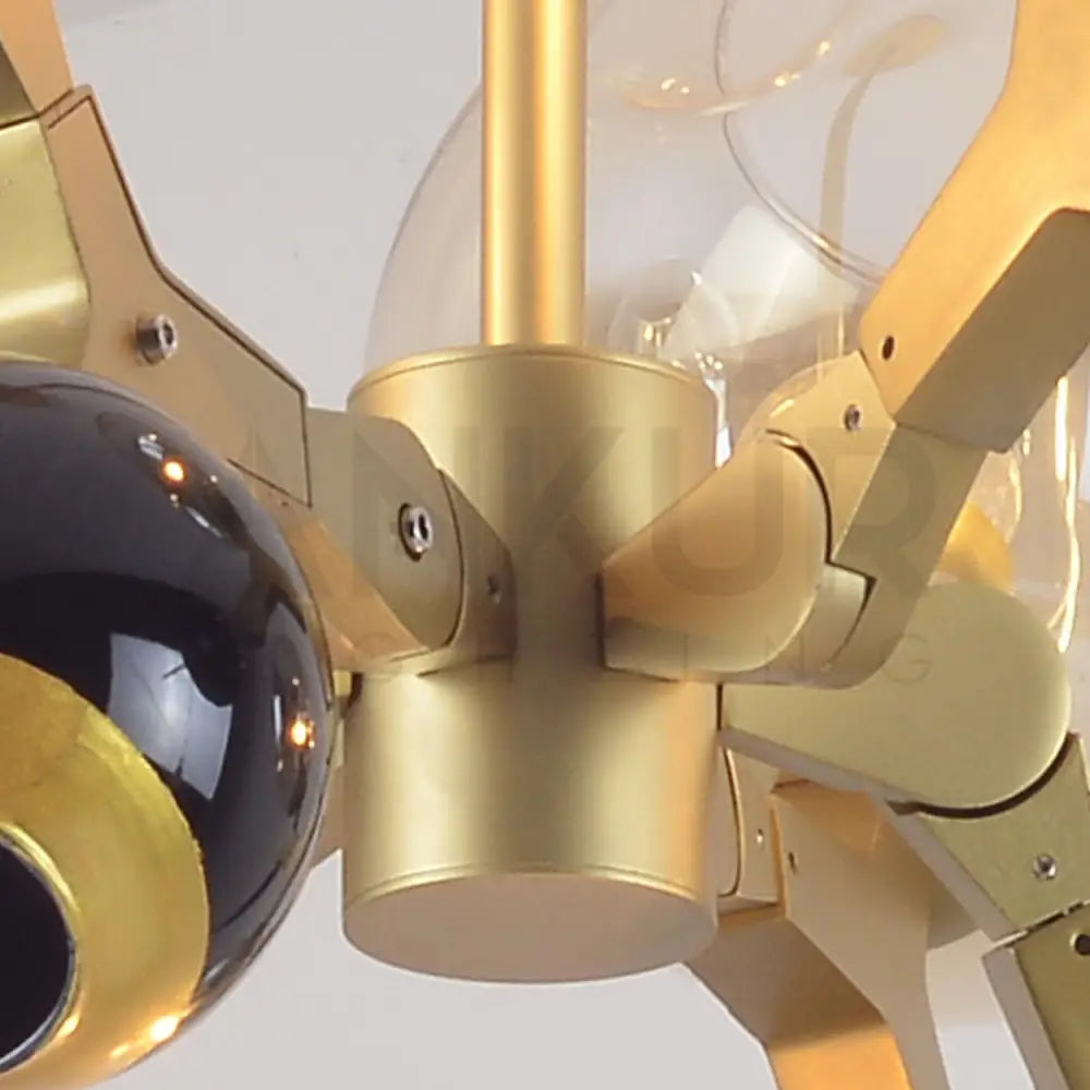 ANKUR BURST 5 LIGHT MODERN CONTEMPORARY CHANDELIER - Ankur Lighting