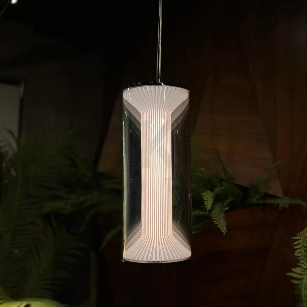 ANKUR CARLOTTA GLOW METAL AND GLASS LED HANGING LIGHT