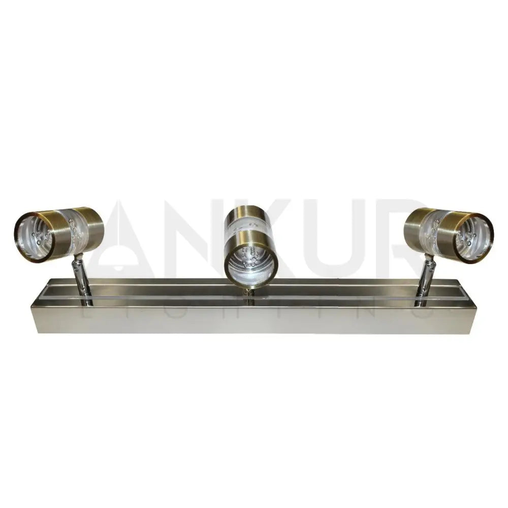ANKUR CHROME AND GLASS BUBBLE CYLINDER PICTURE MIRROR LED WALL LIGHT - Ankur Lighting