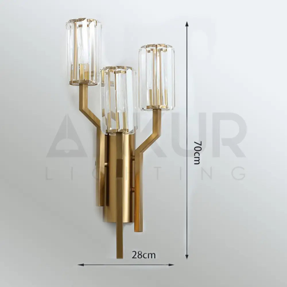 ANKUR CITRA 3 LIGHT LONG CONTEMPORARY WALL LIGHT Wall Light
