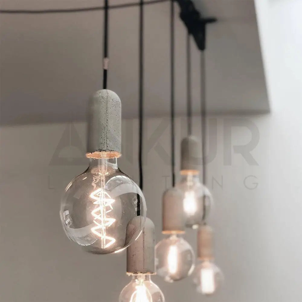 ANKUR CONCRETE LAMP HOLDER PENDANT LIGHT - Ankur Lighting