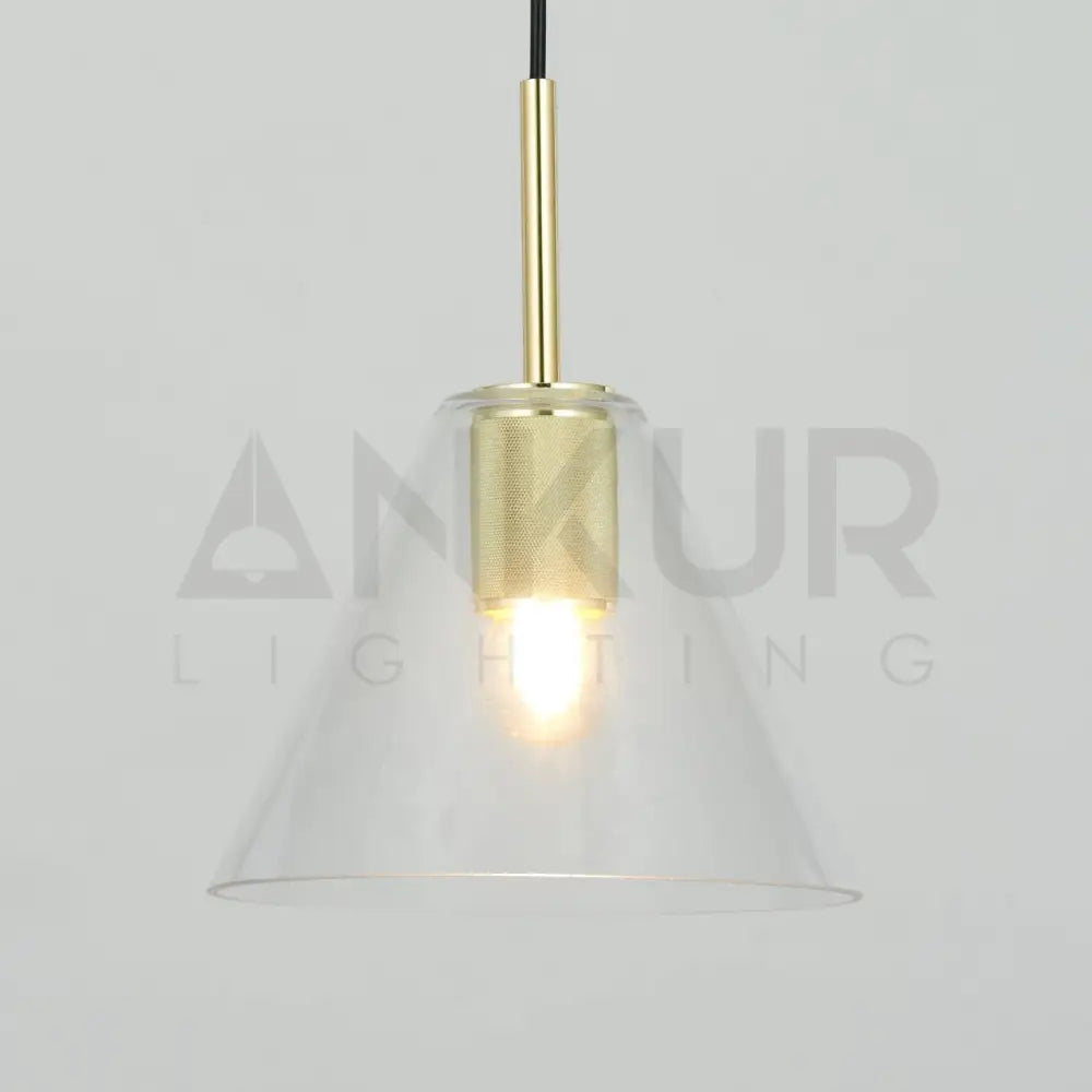 ANKUR CONE GLASS PENDANT - Ankur Lighting