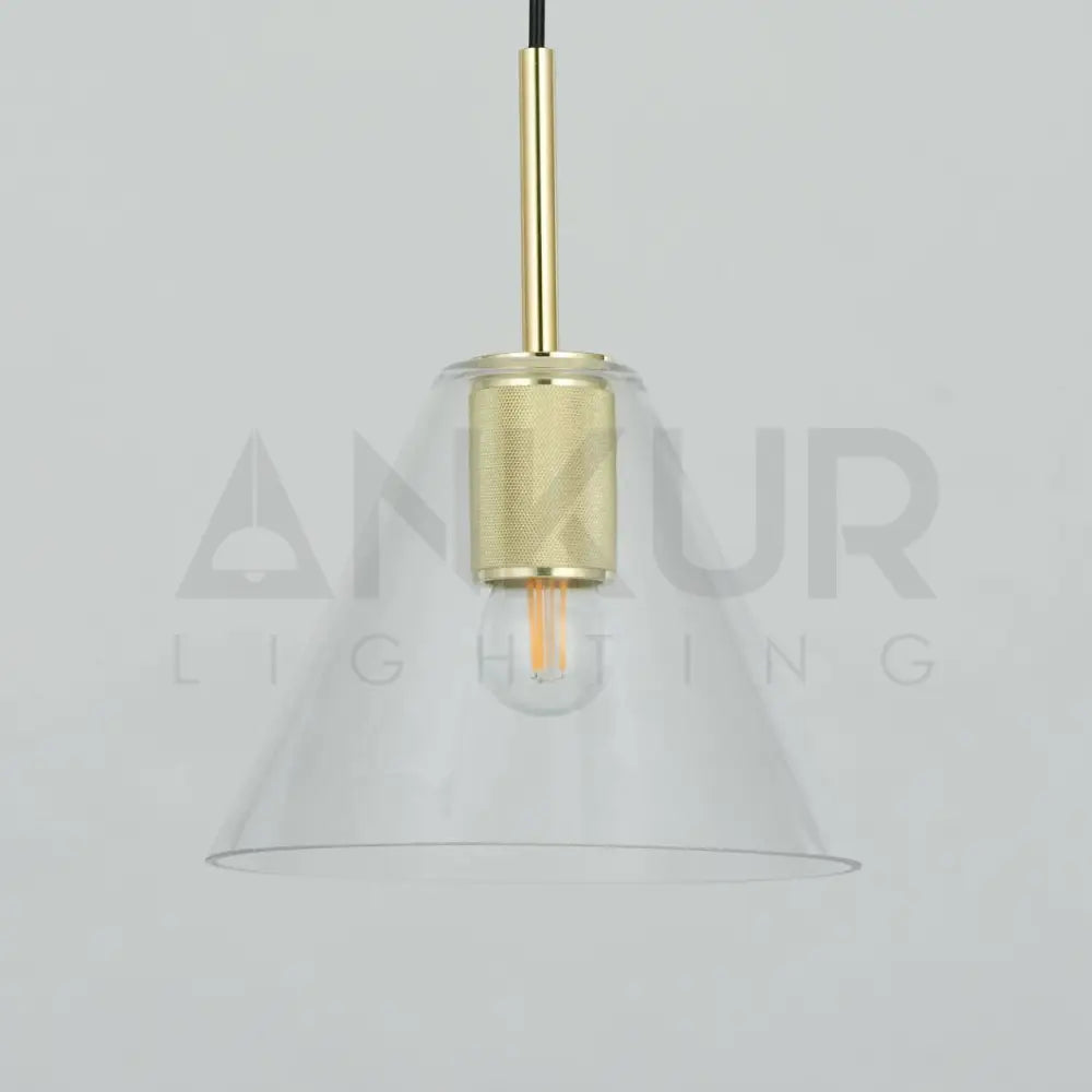 ANKUR CONE GLASS PENDANT - Ankur Lighting