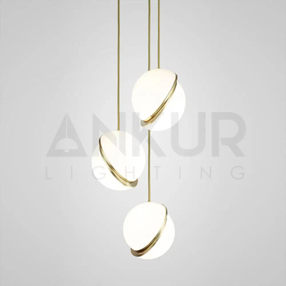 ANKUR CRESCENT MODERN GLOBE HANGING LIGHT - Ankur Lighting