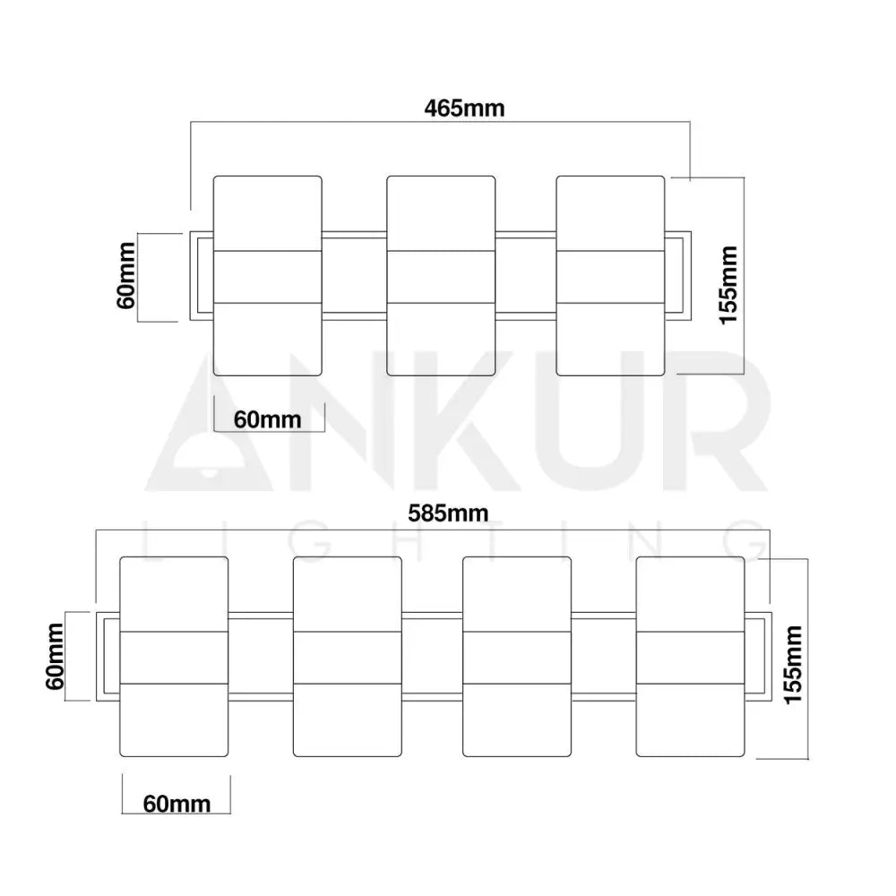 ANKUR CUT GLASS CYLINDER ADJUSTABLE MIRROR LED PICTURE WALL LIGHTS - Ankur Lighting