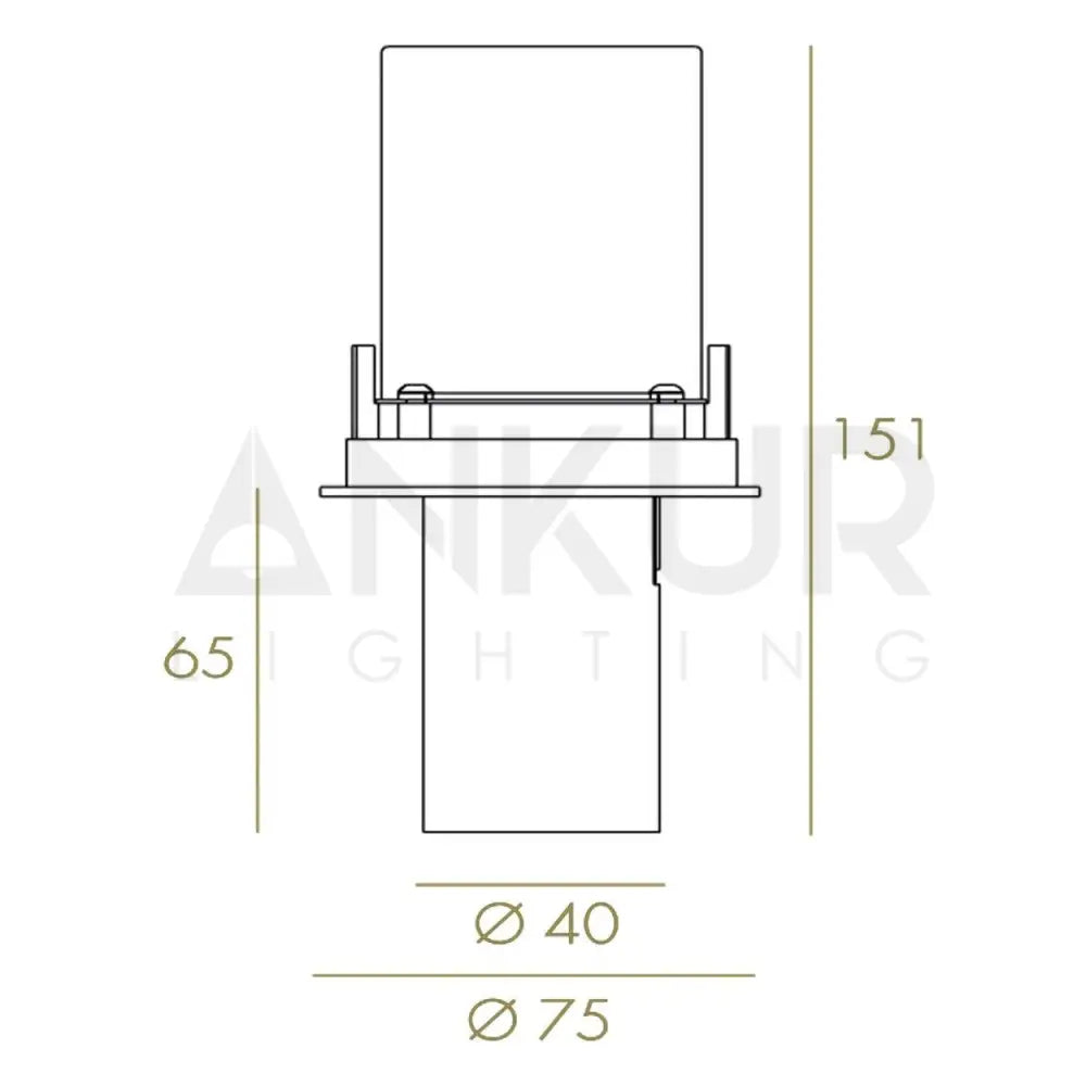 Ankur Euro Senior Pull-Out Round Recessed LED Downlight - Ankur Lighting