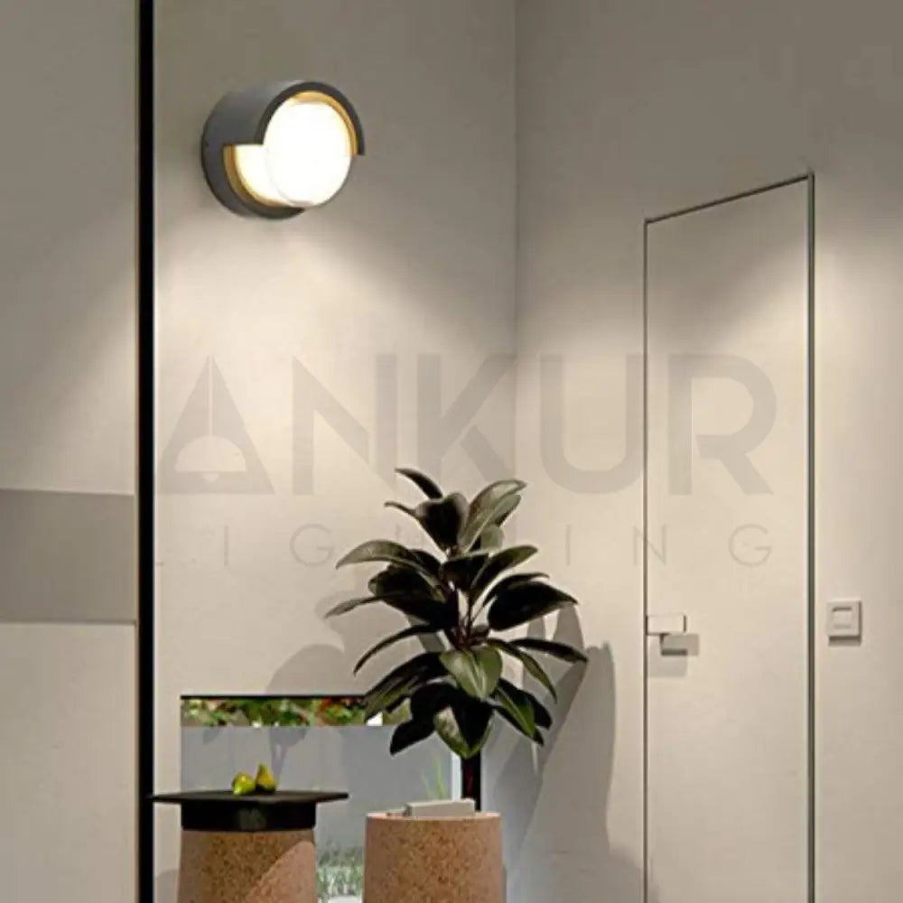 ANKUR EYEBROW OUTDOOR RATED ACRYLIC LED WALL LIGHT - Ankur Lighting