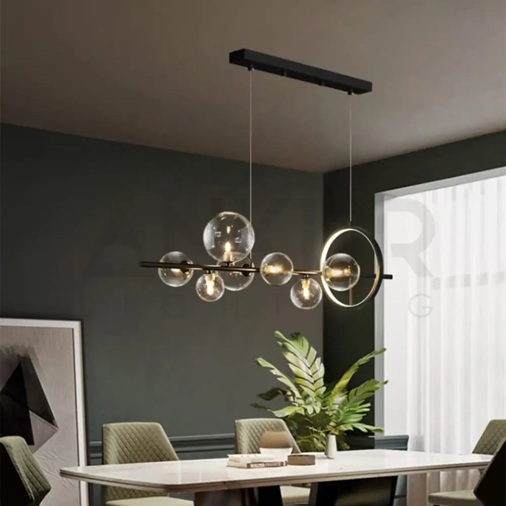 ANKUR GEOM ARIEL MODERN LED RING CHANDELIER HANGING LIGHT