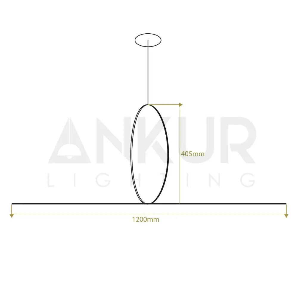 ANKUR GEOM CONTEMPORARY ROUND LINEAR MAGNETIC LED PENDANT LIGHT - Ankur Lighting