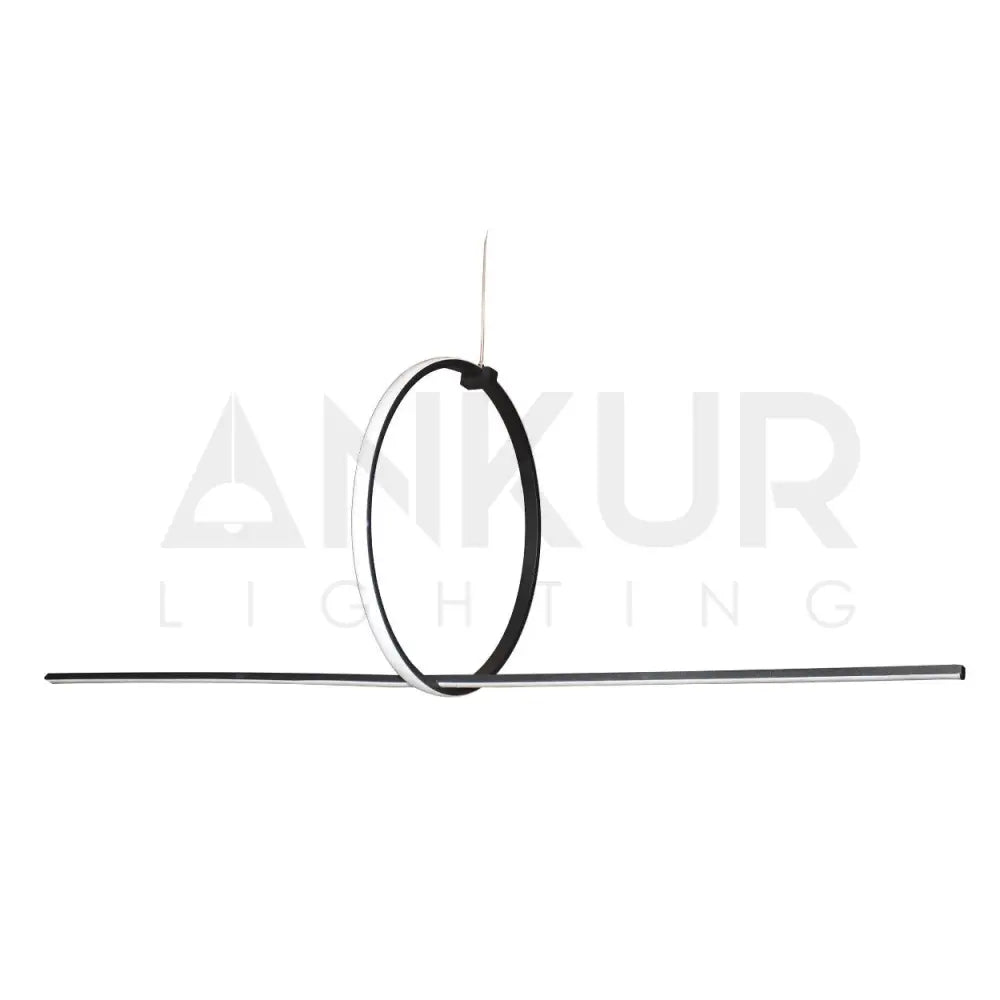 ANKUR GEOM CONTEMPORARY ROUND LINEAR MAGNETIC LED PENDANT LIGHT - Ankur Lighting