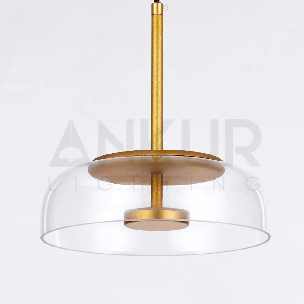 ANKUR HALO WIDE GLASS LED PENDANT LIGHT - Ankur Lighting
