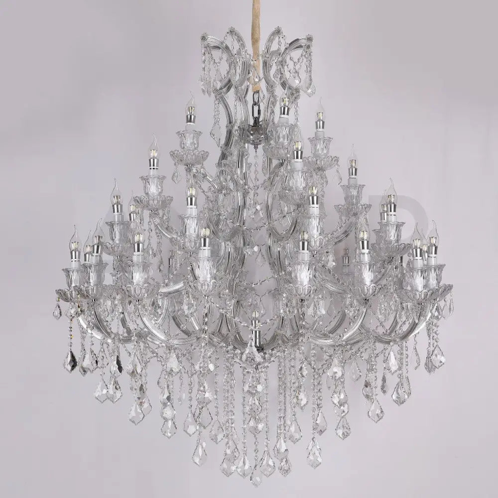 ANKUR IRIS 32 LIGHTS CLEAR CRYSTAL GRAND CHANDELIER - Ankur Lighting