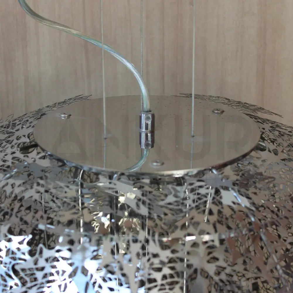 ANKUR LASER CUT METAL MAPLE LEAF CHANDELIER - Ankur Lighting
