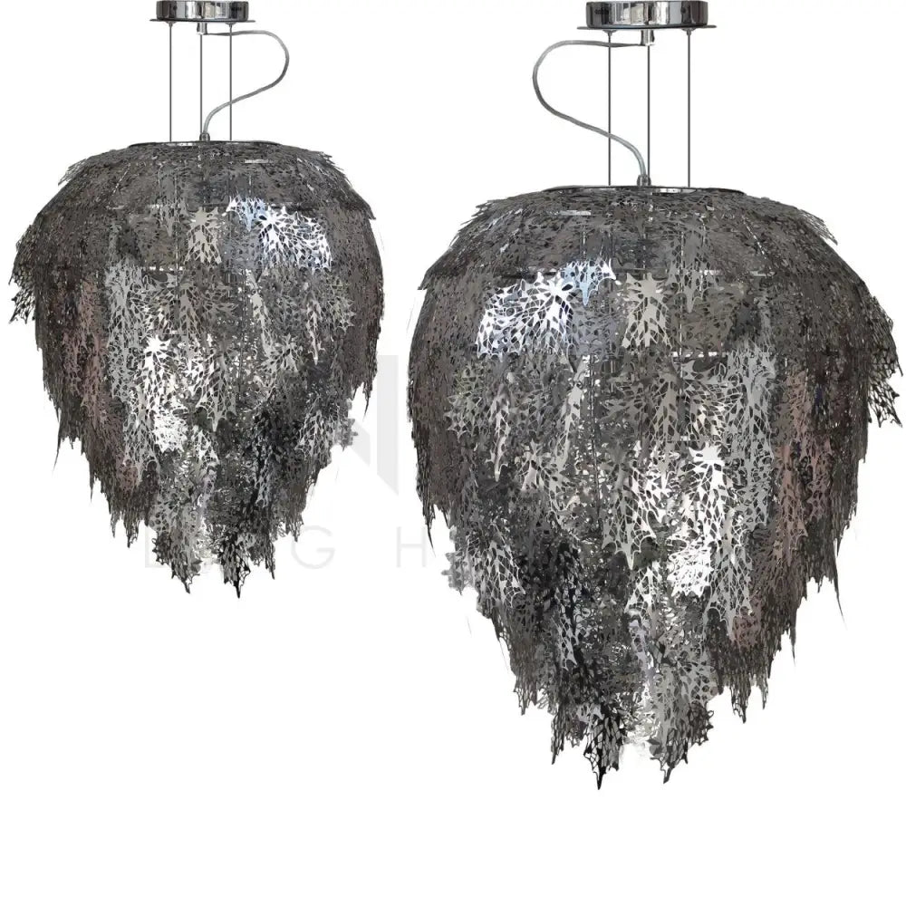 ANKUR LASER CUT METAL MAPLE LEAF CHANDELIER - Ankur Lighting