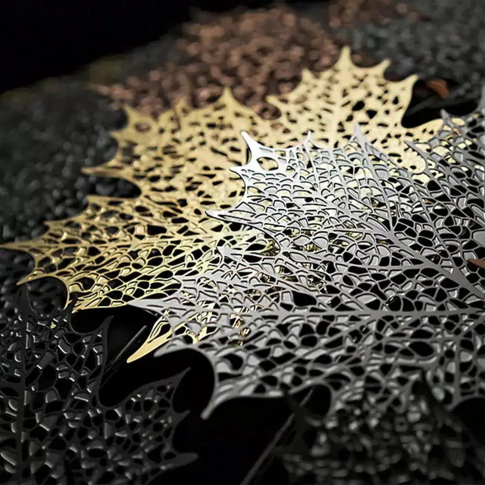 ANKUR LASER CUT METAL MAPLE LEAF CHANDELIER - Ankur Lighting