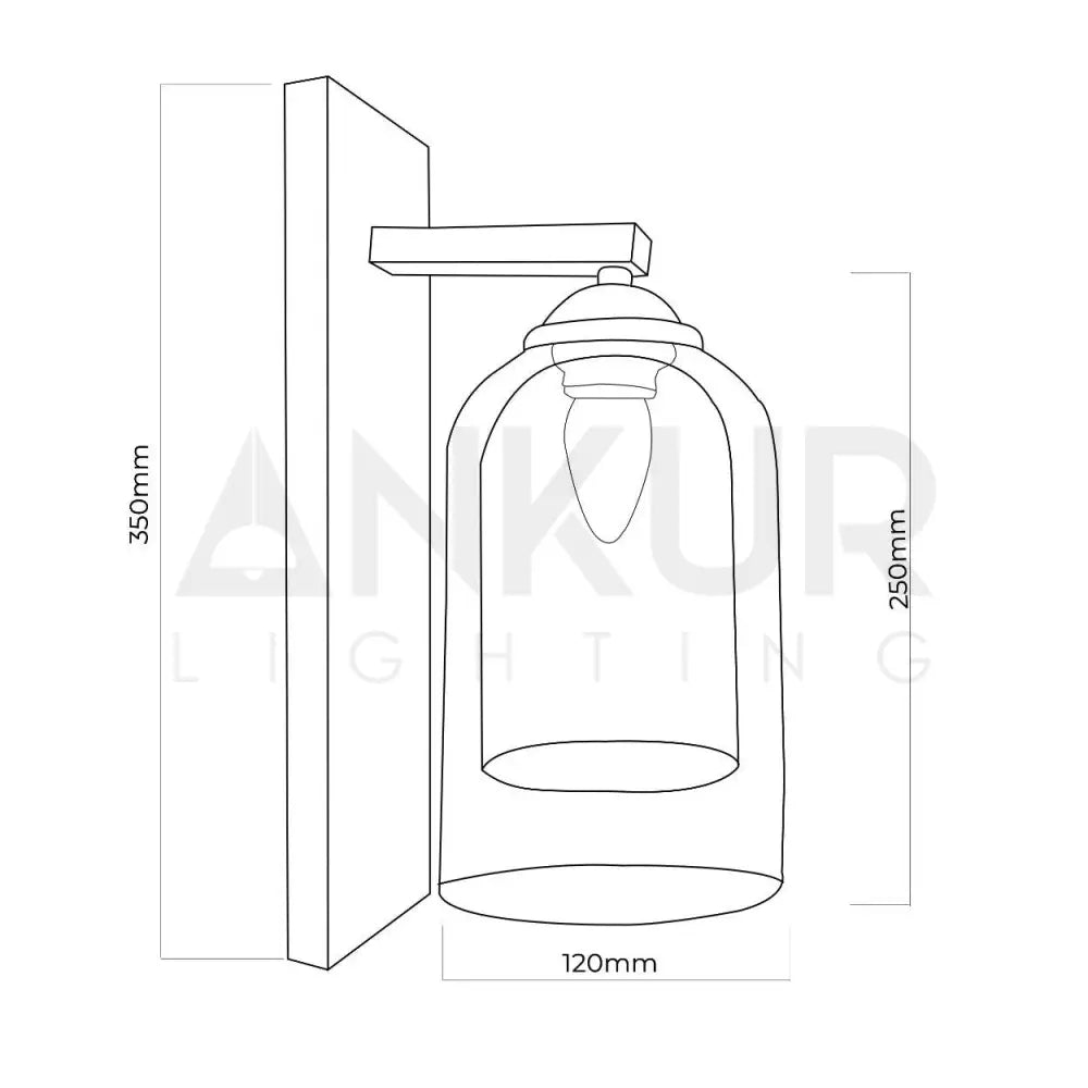 ANKUR LUMI JADE DOUBLE WALLED GLASS CONTEMPORARY WALL LIGHT - Ankur Lighting