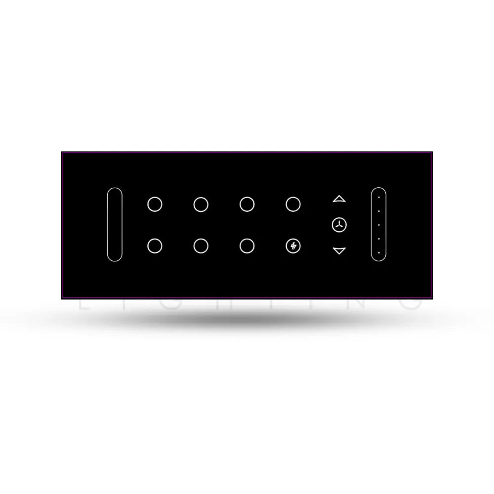 ANKUR MAGSYNC 6 GANG SMART WIFI TOUCH SWITCH PANEL with 7 SWITCH 1 AC 1 FAN 1 DIMMER AND BUILT-IN IR BLASTER Automation