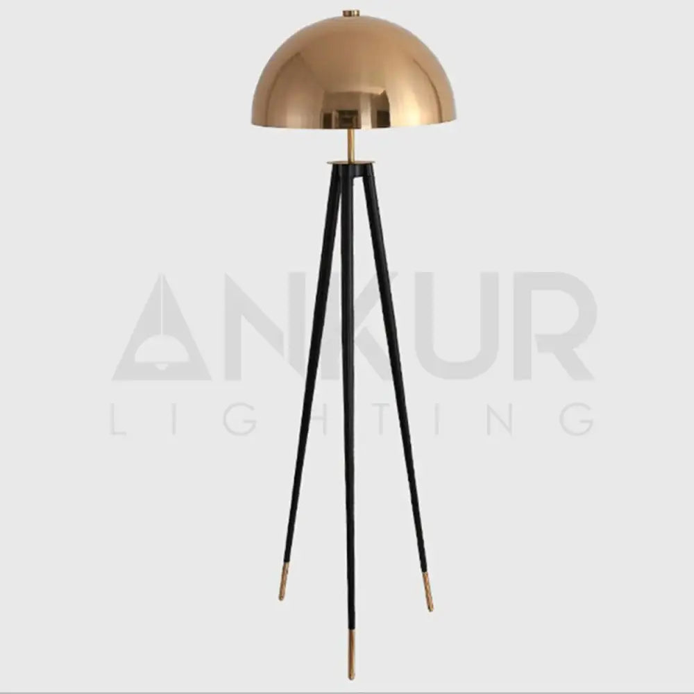 ANKUR MUSHROOM HEAD TRIPOD FLOOR LAMP - Ankur Lighting
