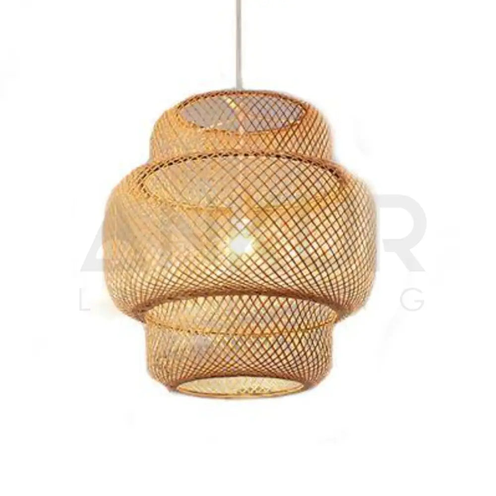 ANKUR NILE CANE MESH HANGING LIGHT - Ankur Lighting