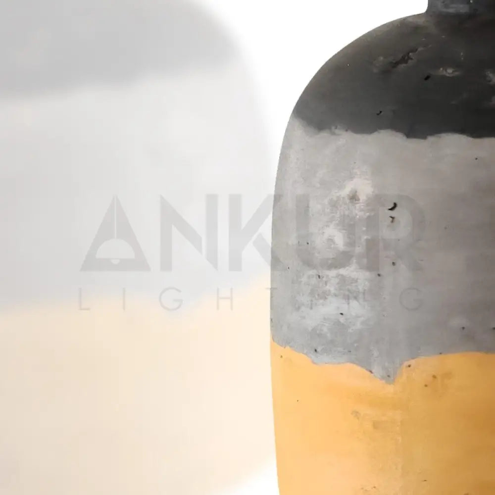 Ankur Painted Cylindrical Concrete Hanging - Ankur Lighting